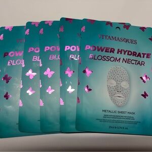 Vitamasques Power Hydrate Blossom Nectar
Metallic Sheet Mask set of 5